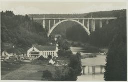 Bechyně Tábor Družstevní mlýn most červenec 1946