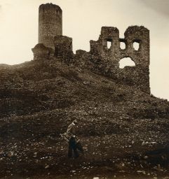 Hrad Žebráky, polovina stereofotografie