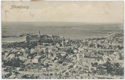 Mikulov Nokolsburg panorama 1913