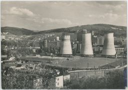 Gottwaldov Zlín elektrárna hřiště fotbalový zápas foto Evják