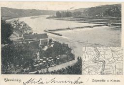 Klecánky zdymadlo restaurace V. Čápa mapa E. Velím 1904