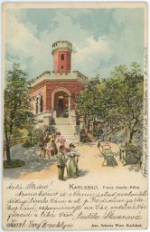 Karlovy Vary Karlsbad Franz Josefs Höhe vyhlídka Karla IV. 1907