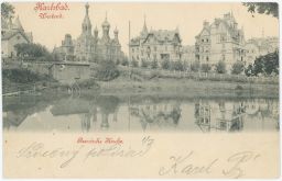 Karlovy Vary Karlsbad ruský kostel vily 1900