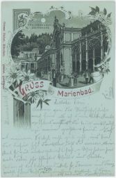 Karlovy Vary Karlsbad kolonáda 1909