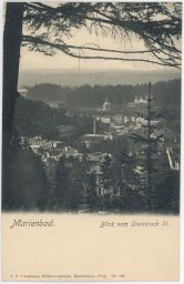Mariánské lázně Marienbad Blick von Steinbruch Langhans