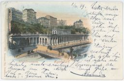 Karlovy Vary Karlsbad kolonáda 1899