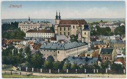 Litomyšl celkový pohled na střed města 1922