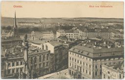 Olomouc celkový pohled výstavba na obzoru