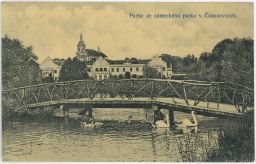Častolovice zámecký park Rychnov nad Kněžnou nakl. Barta 1915