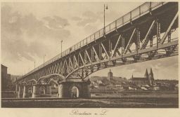 Roudnice nad Labem most Litoměřice nakl. Kropáček 1918