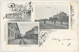 Kostelec nad Orlicí Rychnov nad Kněžnou nádraží Nádražní 1900