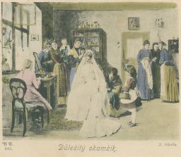 J. Gisela Důležitý okamžik svatba 1900
