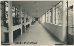 Vráž Beroun sanatorium interier 30. léta
