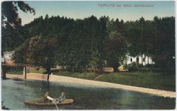 Teplice nad Bečvou lázně Hranice na Moravě lodička 1917