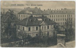 Kasárna vojsko Jindřichův Hradec nakl. Bradáč Minerva 1924