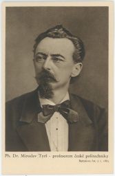 Dr. Miroslav Tyrš profesorem české polytechniky foto Bartoš 1883