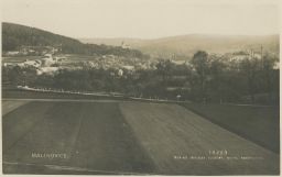 Zlín Malenovice celkový pohled od silnice Foto-Fon 1928 K