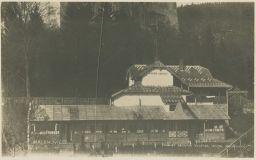 Zlín Malenovice sirnaté koupele detail Foto-Fon 1928