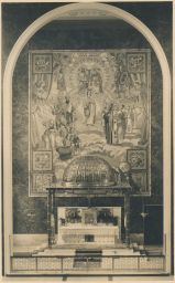 Presbytář kněžiště kostel sv. Cyrila a Metoda vítězný oblouk Olomouc Hejčín