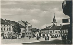 Náměstí obchody Valašské Meziříčí Fototypia