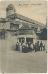 Zámecký pramen Poděbrady Nymburk lidé 1909