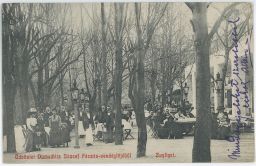 Restaurace Üdvozlet Domschitz József Fáczán vendéglöjeból Budapest Zugliget 1915