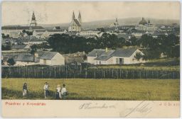 Kroměříž lidé obilí 1908