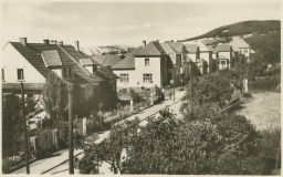 Koryčany vilová čtvrt Masarykova ulice Kroměříž Orbis