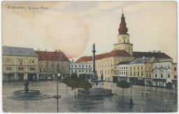 Kroměříž Velké náměstí Kremsier Grosser Platz 1916