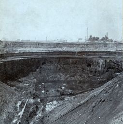 Duchcov, hnědouhelný důl, polovina stereofotografie