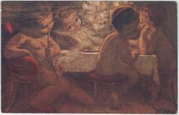Děti na večírku Nový rok 1919 A. Růžička 1918