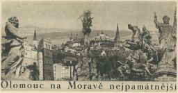 Olomouc na Moravě nejpamátnější Orbis 40. léta
