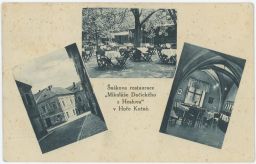 Kutná Hora Šaškova restaurace foto Kutina 1927