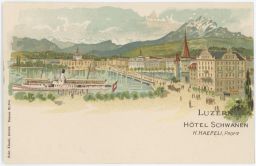 Luzern Hotel Schwanen H. Haefeli