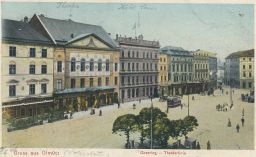 Olomouc náměstí divadlo 1906