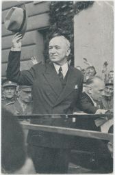 Beneš Wilsonovo nádraží příjezd do Prahy 16.5.1945