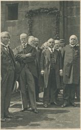 Masaryk Habrman Staněk Šámal Rašín Stránský Zahradník pieta 21.6.1921 foto Bruner Dvořák