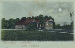 Lázně Bělohrad restaurace Bažantnice 1902