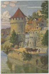 Luzern Nölliturm orig. lito Schlatter