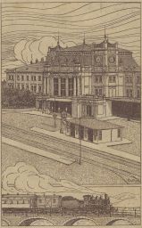 Nádraží železnice Brno 1921