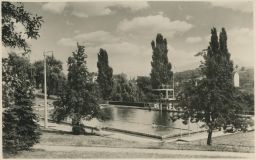 Plovárna koupaliště Klíš Ústí nad Labem Orbis 40. léta