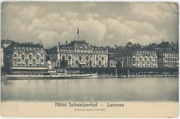 Luzern Lucerne hotel Schweizerhof Papeterie Wega