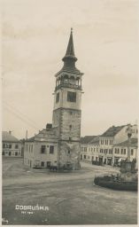 Dobruška náměstí povoz Rychnov nad Kněžnou