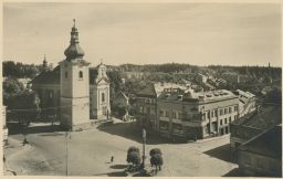 Červený Kostelec náměstí hotel Náchod Orbis