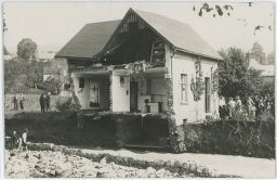 Zřícený dům povodeň Brno 1942