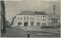 Dobruška náměstí Dostál Netík chlapeček Rychnov nad Kněžnou