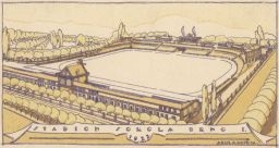 Brno stadion Sokola 1922 architekt Kopřiva 1922
