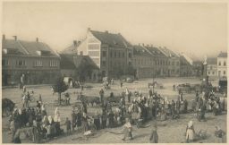 Bzenec Bisenz foto Švec trhy 40. léta
