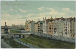 Železnice zastávka Plzeň Říšské předměstí nakl. Milt 1914