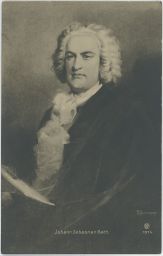 Hudba umění Johann Sebastian Bach poštou 1910